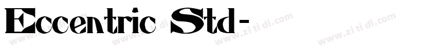Eccentric Std字体转换